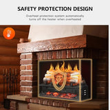R.W.FLAME Electric Fireplace Log Heater,20" Fireplace Inserts with Crackling Sound,5 Flame Brightness,Heater 750W/1500W,Remote Control&Timer,Overheating Protection for Home and Office Decor R.W.FLAME