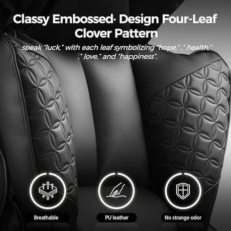 COMHOMA Big and Tall Office Chair 400LBS Wide Ergonomic Gaming Chair with Deluxe Embossing Designed Leather with Foot Rest,150°Reclining Adjustable Armrests Pocket Spring Back Support and Pillow COMHOMA