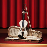 ROKR Wooden 3D Puzzles for Adults Violin, Musical Instrument Model Kit 3D Puzzles for Teens and Kids to Build, Desk Decor/DIY Hobbies/Gifts for Family and Friends (Violin) ROKR