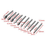 Yakamoz 2 Set of 10pcs 3mm 1/8 Inch Shank HSS Routing Router Bits Burr for Dremel Rotary Engraving Wood Working Tool YAKAMOZ