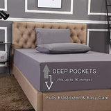 Elegant Comfort 1500 Thread Count Wrinkle & Fade Resistant Egyptian Quality 4-Piece Bed Sheet Set Ultra Soft Luxurious Set includes Flat Sheet, Fitted Sheet and 2 Pillowcases, Twin, Exotic Red Elegant Comfort