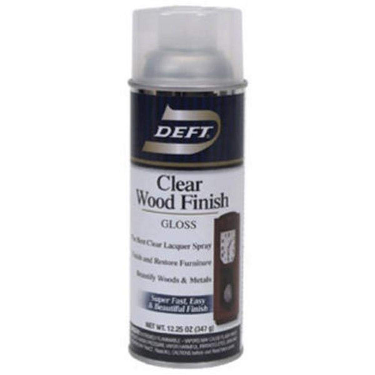 Deft Interior Clear Wood Finish Gloss Lacquer, 12.25-Ounce Aerosol Spray DEFT