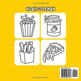 Food and Snacks Coloring Book: Bold and Easy Designs for Both Adults and Kids WoodArtSupply