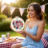 Embroidery Kit for Beginners & Adults Starter Kit, Cross Stitch Kits,DIY Hand Embroidery Needlepoint Set with Hoop, Pre-Printed Fabric, Threads and Instructions (USA)