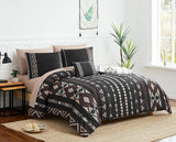 Geniospin Full Comforter Set - 7 Pieces Bed in a Bag, Comfortable Western Bedding Sets for All Seasons, Lightweight Soft Boho Comforter Bed Set with Sheets, Pillowcases & Shams Geniospin