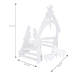 VINGLI Large Outdoor Nativity Scene, Holy Family Nativity Set Yard Sign, Weather Resistant Christmas Decorations Display for Front Yard, Lawn and Church VINGLI