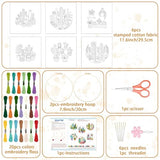 BEUNITONE Cactus Embroidery Kit for Beginners, 6PC Succulent Plant Themed Needlepoint Kits for Adults with Hoops, Threads, Needles, Instructions and Full Kits, DIY Home Decor Craft Gift for Adults