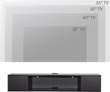 FITUEYES Black Floating TV Stand, Wall Mounted Entertainment Center Wood Storage, Media Console Shelf Under TV for Living Room, 39.4" FITUEYES