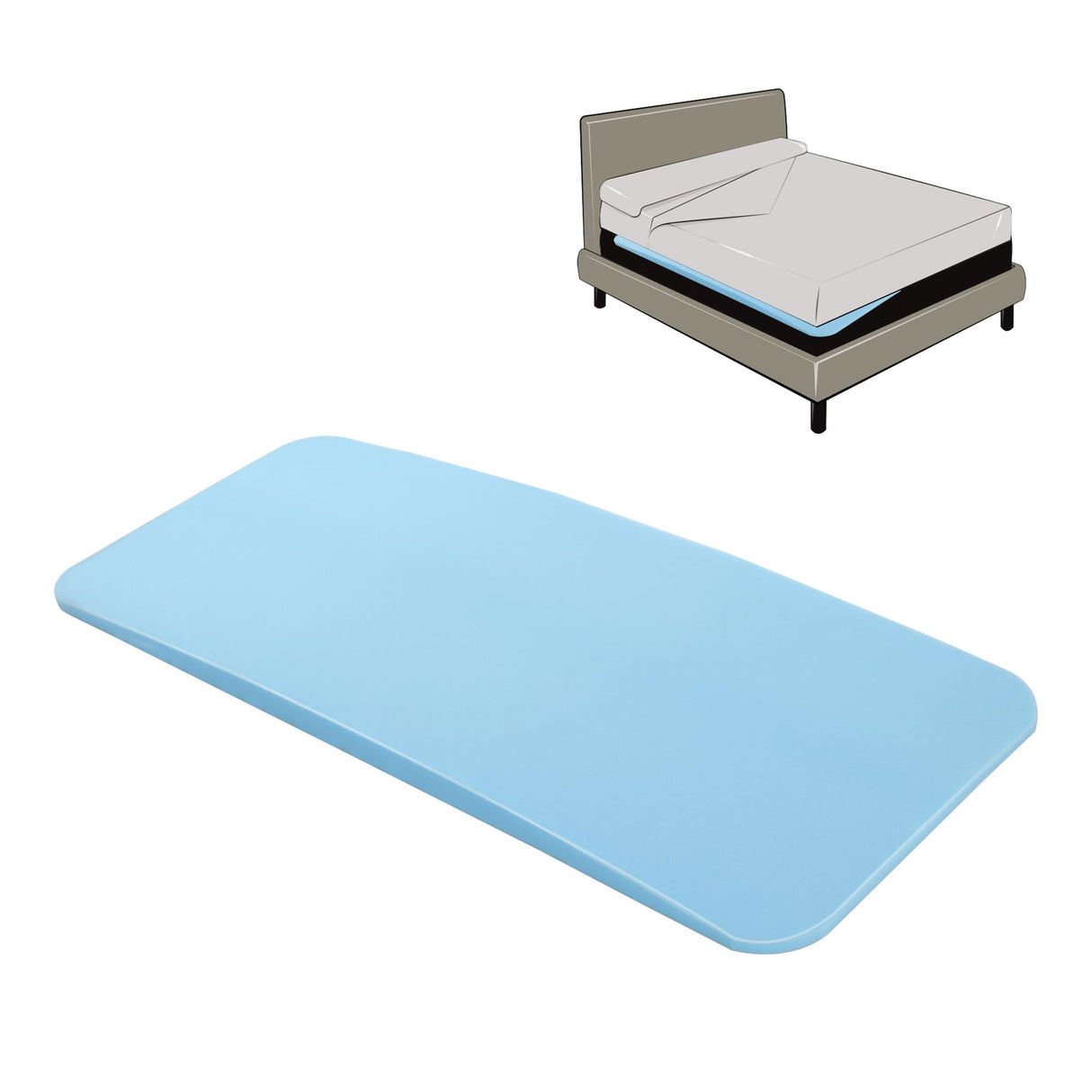 MABOZOO High Density Sagging Mattress Support,2" Thick Under Mattress Support Board to Fix Saggy Beds, Foam Mattress Sag Support Pad for Sags Deeper 1"-2" and Extends Mattress Life(60 * 24 * 2 in) MABOZOO