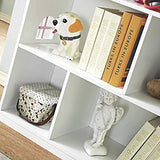 WODENY Pink Wooden Dollhouse Bookcase - 3-Tier Storage Organizer for Kids' Toys and Books WODENY