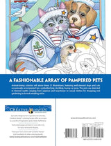 Creative Haven Best-Dressed Pets Coloring Book; Adorable Animals; REALLY Cute Dogs and Cats! (Adult Coloring Books: Pets) Dover Publications