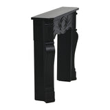 Creative Co-Op Victorian Fireplace Mantel, Black Creative Co-Op