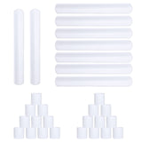 HappyHapi 42 Pack Slap Bracelets White, 8.7 x 1.2 Inch DIY Slap Bands Party Favors for Birthday,Halloween,Christmas, Blank Soft Wristband School Craft Projects, DIY Painting, Corsage, Vinyl Wrapping HappyHapi