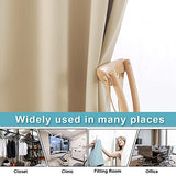 RYB HOME Wall Divider Curtain for Living Room, Noise Reduction Privacy Curtain with Anti-Rust Grommet Top Blackout Curtain for Bedroom/Kids Room, 7 ft Tall x 8.3 ft Wide, Cream Beige, 1 Pack RYB HOME