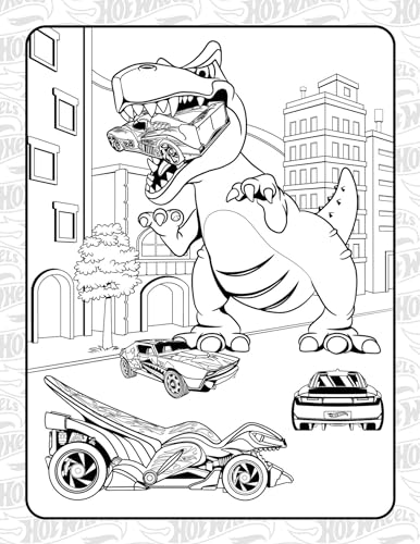 Hot Wheels: Giant Coloring Book