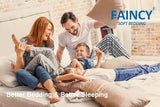 Faincy Full Comforter Set, White Black Grid Geometric Plaid Pattern Printed Reversible Comforter - Size 80 x 90 3PC Soft Microfiber Duvet Sets 2 Pillowshams Modern Bedding in a Bag for Women Men Teen Faincy