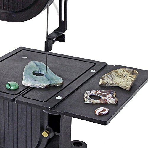 Inland Craft DB-100 Tabletop Band Saw Machine | Cuts Glass Stone Wood Metals Plastics | Includes THREE Band Saw Blades Inland Craft