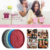 ME.FAN Silicone Coasters [6 Pack] Coasters with Holder - Drinking Coasters - Cup Mat for Drinks - Live for Hot or Cold Drink Thickened, Non-Slip, Non-stick, Deep Tray Black ME.FAN