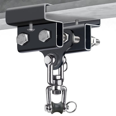 Dolibest Heavy Bag Mount, Punching Bag Hanger, I Beam Hanger, Heavy Bag Hanger for Punching Bag Accessories, Punching Bag Bracket, Beam Hanger with Swivel Hook, Ceiling Mount for Boxing Bag