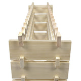 ZenStyle 6 Tier Premium Wood Wine Rack Storage Stand 72 Bottles Capacity Stackable Storage Display Shelf Floor Freestanding Wine Cabinet, Wobble-Free ZenStyle