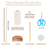 FREEBLOSS DIY Macrame Kit for Adults Beginners Bohemian Macrame Wall Hanging Ornament Creative Boho Macrame Wall Art Macrame Tapestry Gift for Mom Girls FREEBLOSS