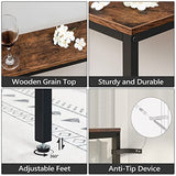 MAHANCRIS 63'' Skinny Console Table with Charging Station, Narrow Long Sofa Couch Table, Easy Assembly, Entryway Table for Living Room, Foyer, Hallway, Rustic Brown CTHR165E01Z1 MAHANCRIS