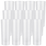 Tideme 3 oz Sublimation Shot Glass Blanks - 12 PCS Sublimation Frosted Shot Glasses,Personalized Sublimation Glass Cups with Heavy Base, Sublimation Wine Tumbler for Whiskey,Tequila,Vodka Tideme