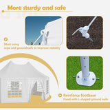 KEIKI 20x15ft Party Tent with 1 Doors & 7 Windows, Outdoor Canopy Tent Carport Wedding Event Shelter, Waterproof Wedding Tents, UV Protection Outdoor Gazebo for Party, Event,Picnic KEIKI