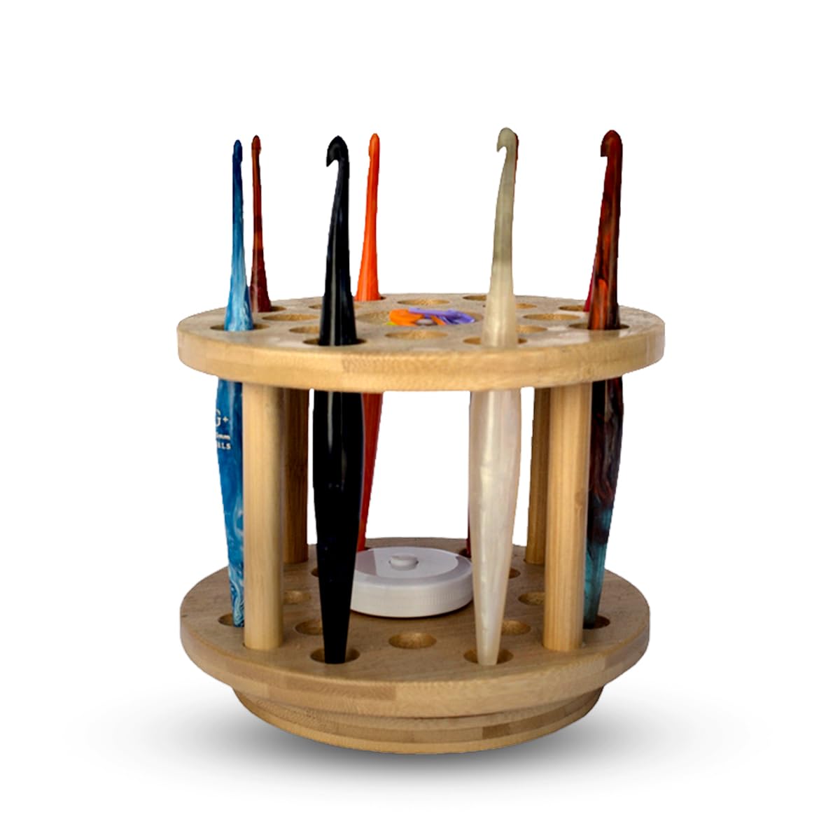 Crafts by KFRod - 2cm Holes Spinning Crochet Hook Organizer Stand Holder Compatible with Furls as Well as Susan Bates, Boye, Tulip Etimo, Clover Amour, Lykke and Many More Crafts By KFRod