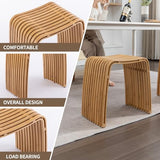CWUINT Bamboo Dining Stool and Chair - Durable and Beautifully Designed for Dining Room, Living Room, Bedroom and Bathroom CWUINT