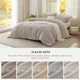 Bedsure Twin/Twin XL Comforter Set, Linen Soft Prewashed Bedding for All Seasons, 2 Pieces GentleSoft™ Bed Set, 1 Lightweight Comforter (68"x88") and 1 Pillowcase (20"x26") Bedsure