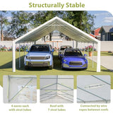 GihulaGo 20x40 ft Party Tent, Outdoor Heavy Duty Party Wedding Big Tent Event Shelters, Upgraded Galvanized Canopy with Removable Sidewalls, Doors, 4 Sandbags and 3 Carry Bags GihulaGo