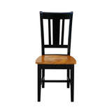 International Concepts 30" Round Top Pedestal Table - With 2 San Remo Chairs, Black/Cherry IC International Concepts