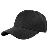 Gelante Plain Blank Baseball Caps Adjustable Back Strap Wholesale LOT 12 Pack- 001-Black Gelante