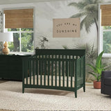DaVinci Grove 4-in-1 Convertible Crib in Forest Green, Greenguard Gold Certified DaVinci