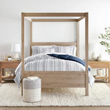 LINENS & HUTCH Comforter Set Patterned Microfiber All Season Down-Alternative Ultra Soft Bedding in Farmhouse Dreams - Full/Queen Farmhouse Dreams Navy LINENS & HUTCH