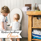 Autumn Alley Rustic Farmhouse Toilet Paper Holder - Farmhouse Bathroom Country Decor - Rustic Bathroom Accessories with Warm Brown Wood & Black Metal - Adds Western Decor Charm Autumn Alley