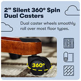 Serta Big and Tall Executive Office Chair with Wood Accents, Adjustable High Back Ergonomic Computer Chair with Lumbar Support, Bonded Leather, Brown Serta