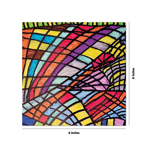 Origami Paper 100 sheets Modern Art 6" (15 cm): Art By Bennett Agnew for PSL STRIVE: Double-Sided Sheets Printed with 12 Different Designs (Instructions for 5 Projects) WoodArtSupply