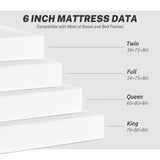 Dopinmin King Mattress, 6 Inch Gel Infused Memory Foam Mattress Medium-Firm Mattress for Pressure Relief & Cooling Sleep, CertiPUR-US Certified, Bed in a Box Dopinmin