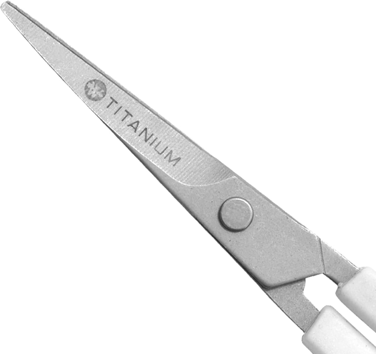 Westcott 4" Embroidery Scissors with Titanium-Bonded Blades for Crafting, Sewing & More (White/Gray) Westcott