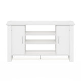 Furinno Econ Stand Entertainment Center, 50-Inch TV, White Furinno