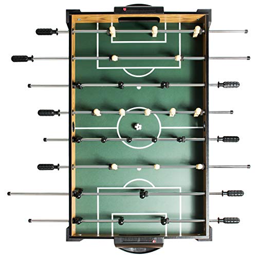 Giantex Foosball Table, Wooden Soccer Table Game w/Footballs, Suit for 4 Players, Competition Size Table Football for Kids, Adults, Football Table for Game Room, Arcades (48 inch, Wood) - WoodArtSupply