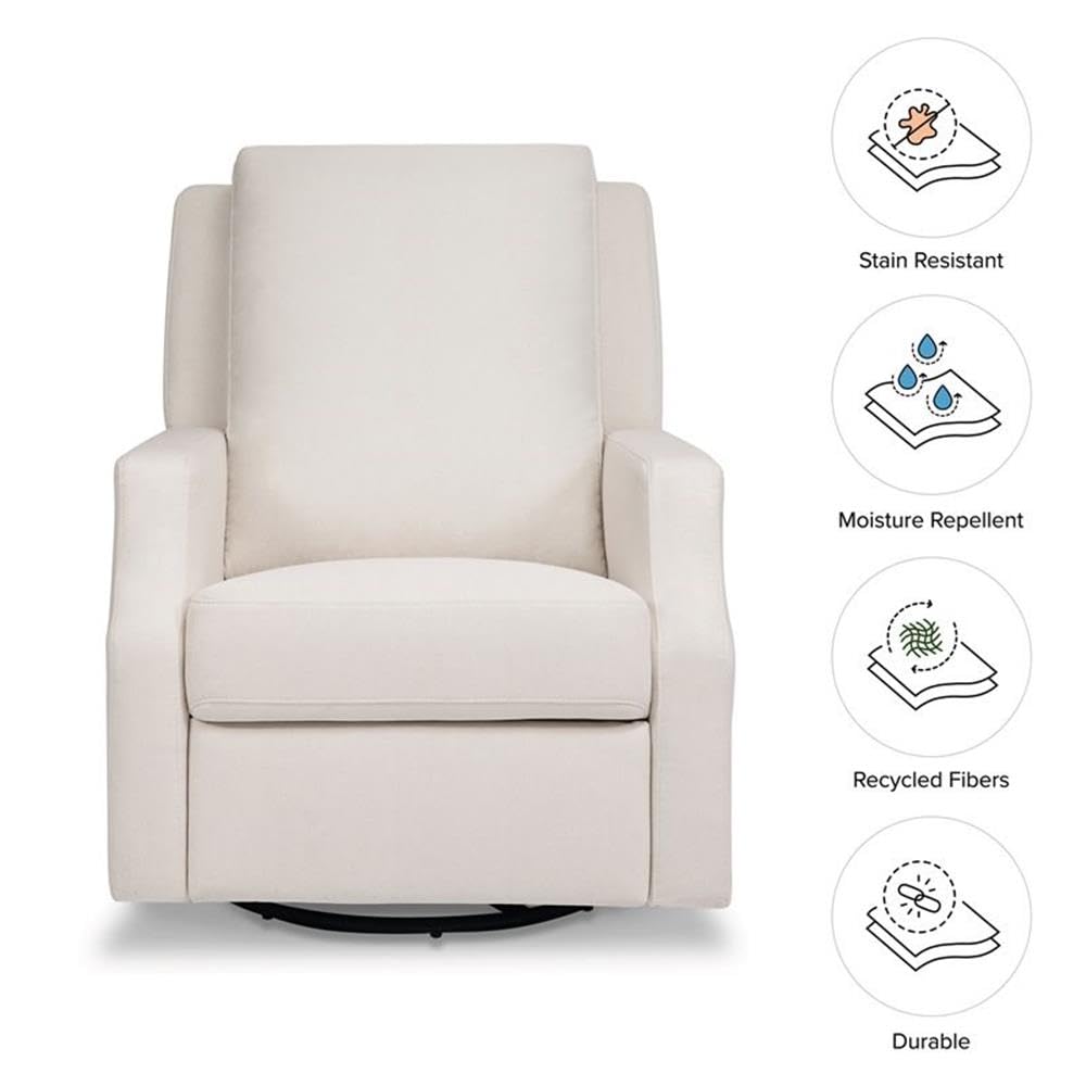 NAMESAKE Crewe Recliner and Swivel Glider, Performance Cream Eco-Weave NAMESAKE