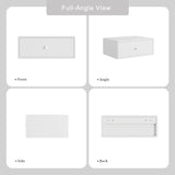 Aienvey Floating nightstand, Floating Shelf with Drawer, Wall Mounted Nightstand, Floating Bedside Table (White) Aienvey