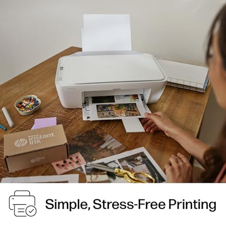 HP DeskJet 2827e Wireless All-in-One Color Inkjet Printer, Scanner, Copier, Best-for-Home, 3 Month Instant Ink Trial Included, AI-Enabled (6W7F5A) HP