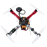 HAWK'S WORK F450 Drone Kit to build, DIY Quadcopter Set, Frame + Pixhawk + GPS + Power Module + ESC + Brushless Motor + Prop + Battery + RC Transmitter & Receiver + Accessory + Guild Book & Video (A) HAWK'S WORK