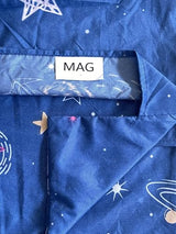 MAG 3 Pcs Bedding Sheet Set,Space Galaxy Planets Stars Queen Sheet Set,for Kids Teens Boys Girls and Space-Lovers,Microfiber with 1 Fitted Sheet 14'' Deep Pocket and 2 Pillowcases. MAG