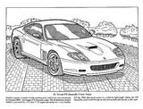 Luxury Cars Coloring Book (Dover Planes Trains Automobiles Coloring) Dover Publications