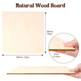 Philorn Basswood Sheets 12"x12"x 1/8", 12 Pack Plywood Sheets 3mm with Smooth Surfaces for Laser Cutting Engraving, Unfinished Wood for Crafts, Wood Burning, Architectural Models, Staining PHILORN